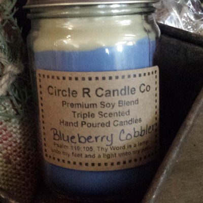 Blueberry Cobbler - Blueberry Candles